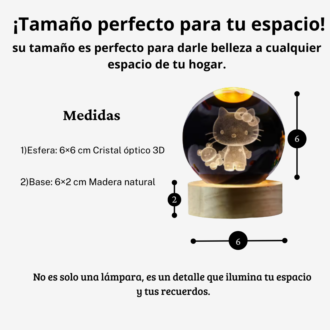 Esfera de cristal de Hello Kitty